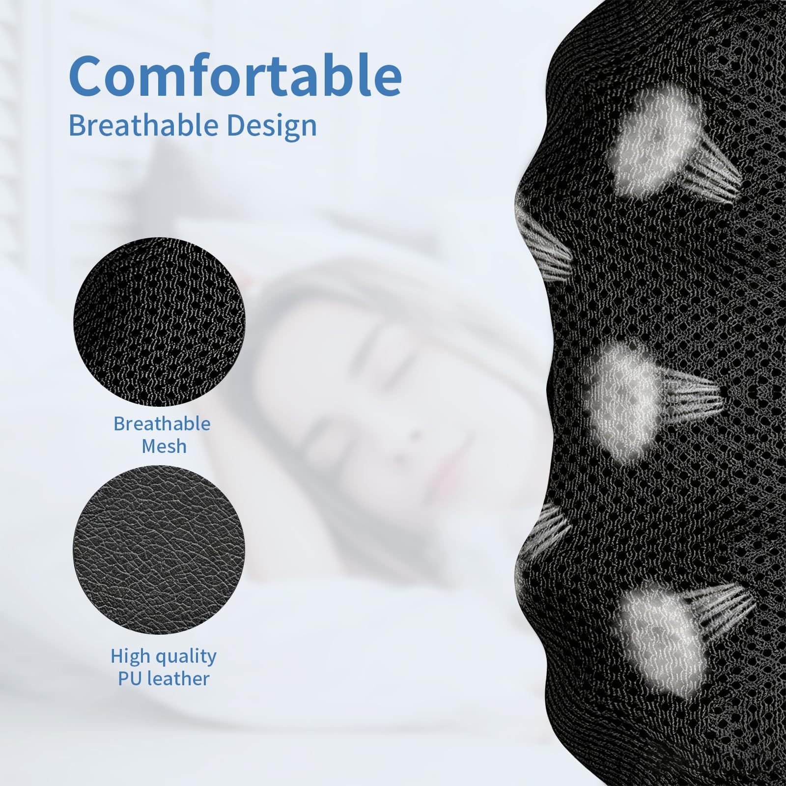 iKristin Masajeador de cuello con calor, masajeador Shiatsu, tejido profundo, amasado 3D | Para cuello, espalda, hombros, pies y piernas, para relajar los músculos en casa y offie para mujeres y hombres