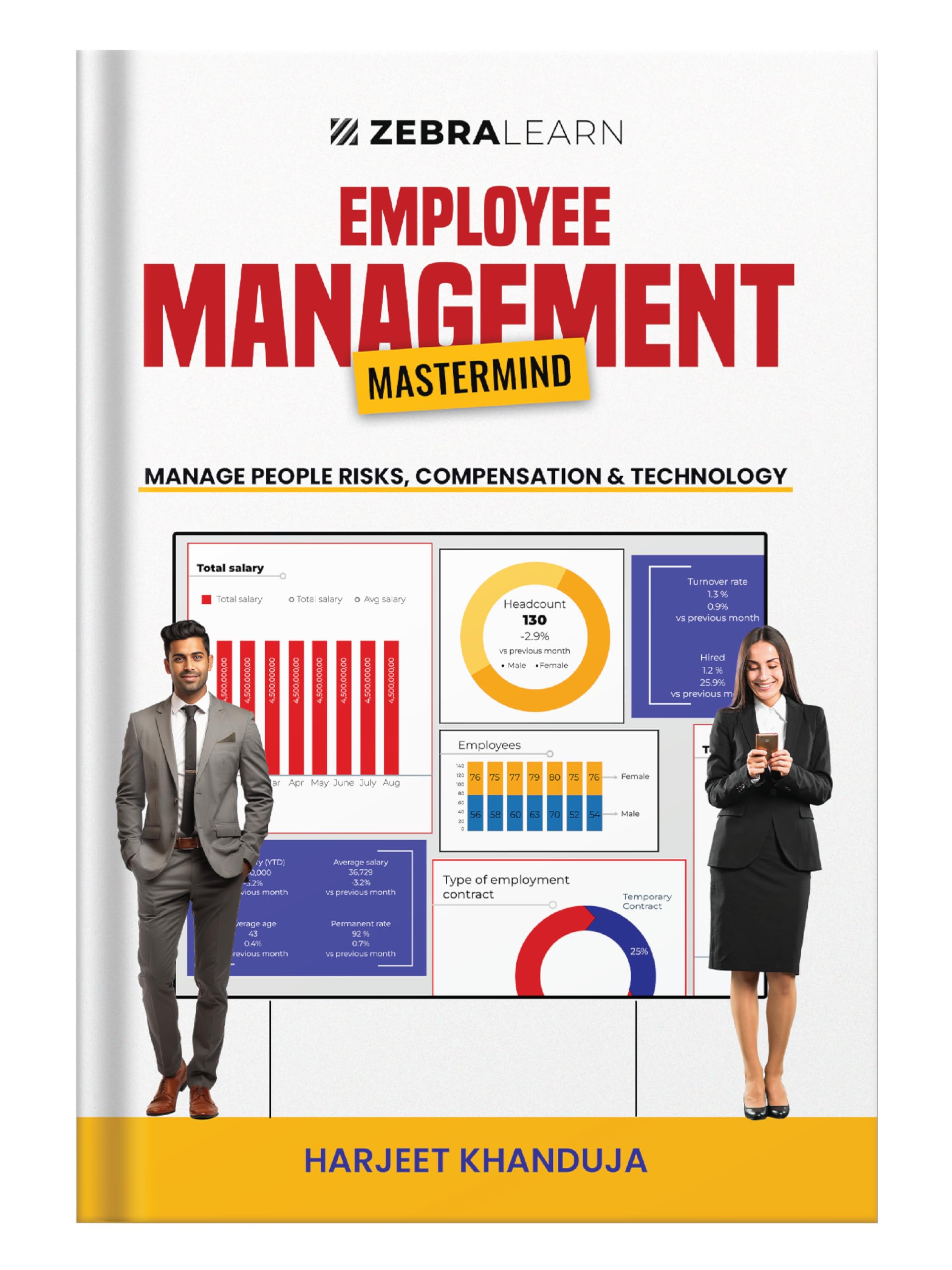 Employee Management Mastermind - Manage People Risks, Compensation & HR Technology | Expert Strategies for HR Professionals for Human Resource Management | By Harjeet Khanduja | Zebralearn Hardcover – 1 January 2023