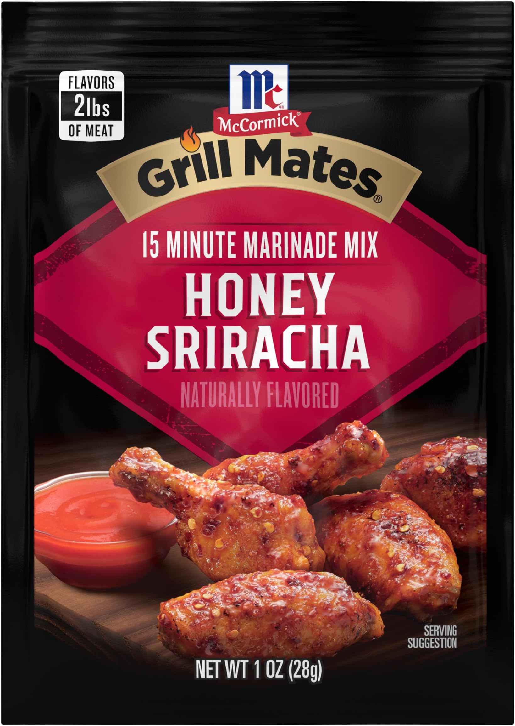 McCormick Grill Mates Honey Sriracha Marinade Mix, 1 oz