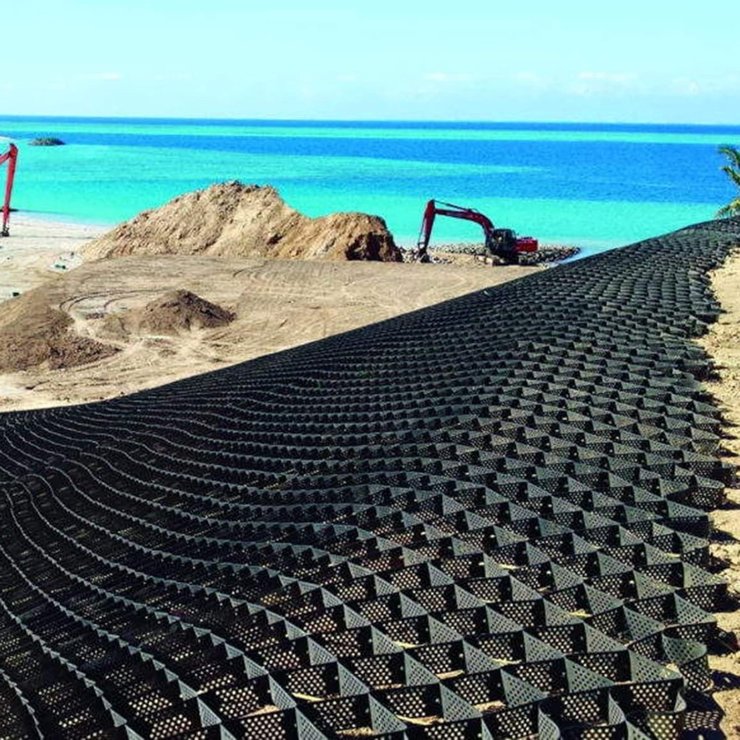 Stabilizzatore de Ghiaia 10CM Ghiaia Stabilizzatore Per Pendenza, Geogriglia Resistente Passerella Carrabili Griglie 10 9 8 6 5 3 1 M Maglia Di Pavimentazione Di Terra, Banca Del Torrente Parcheggio P