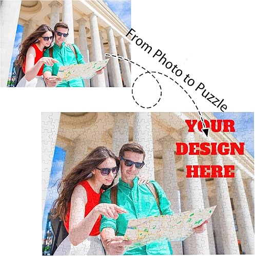 Miniatura 2 de Rompecabezas personalizado de fotos de 3005001000 piezas, personalizable, haz tu propio rompecabezas para adultos, foto familiar, regalos de 300