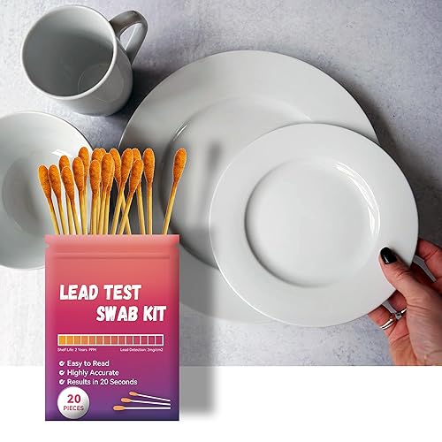 Vista 3 de AAwipes Lead Test Kit (20 Pcs Lead Check Swabs) Results in 20-Seconds by Using Water Only, No White Vinegar Required. Lead Test Strips for Home