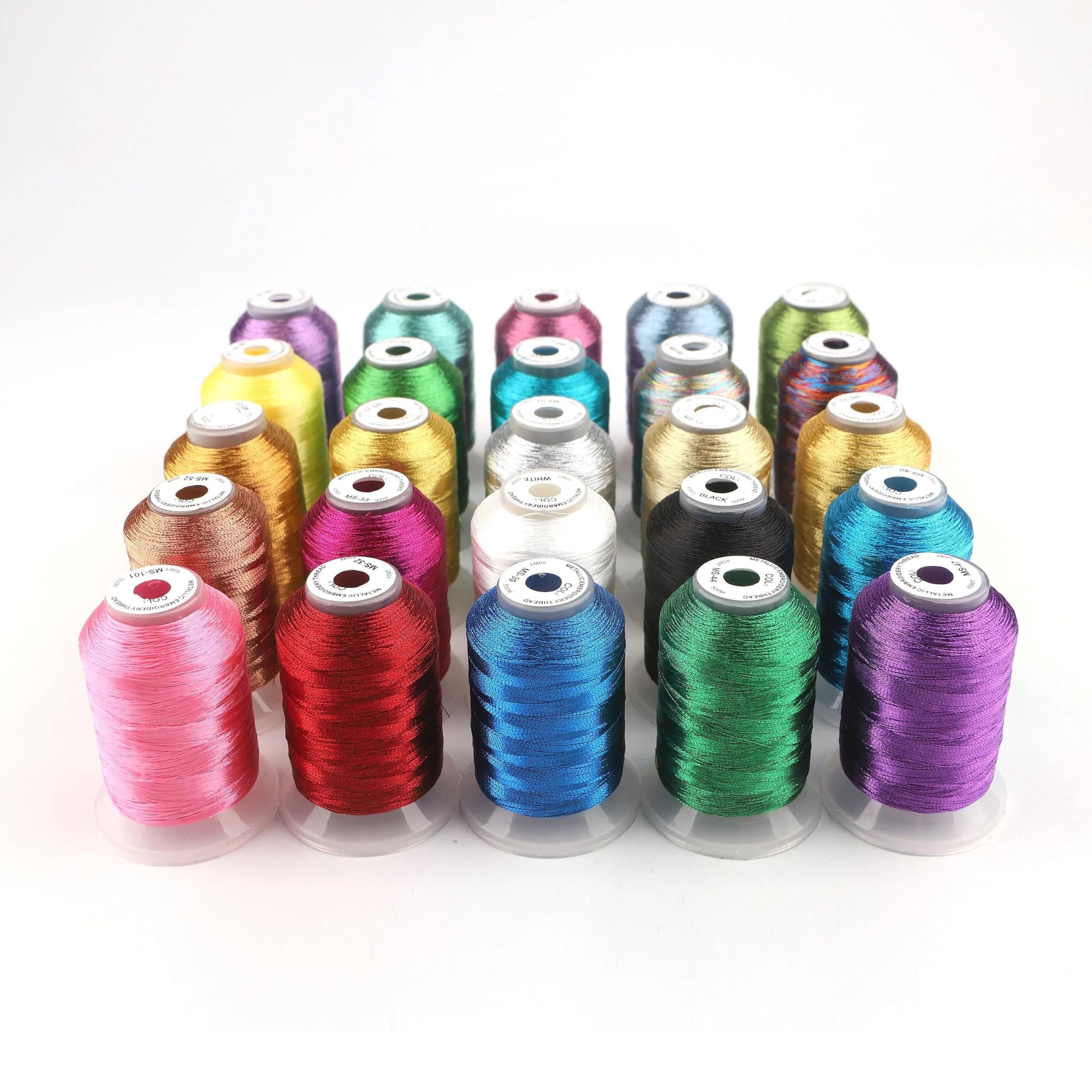 Hilos de Bordar Kit de hilos metálicos for máquina bordar