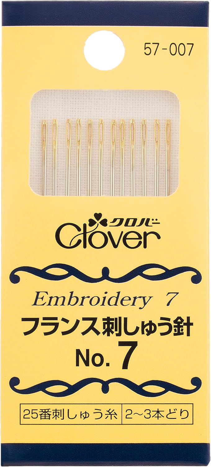 Clover 57-036 French Embroidery Needles Assortment No. 3-6, Pack of 12