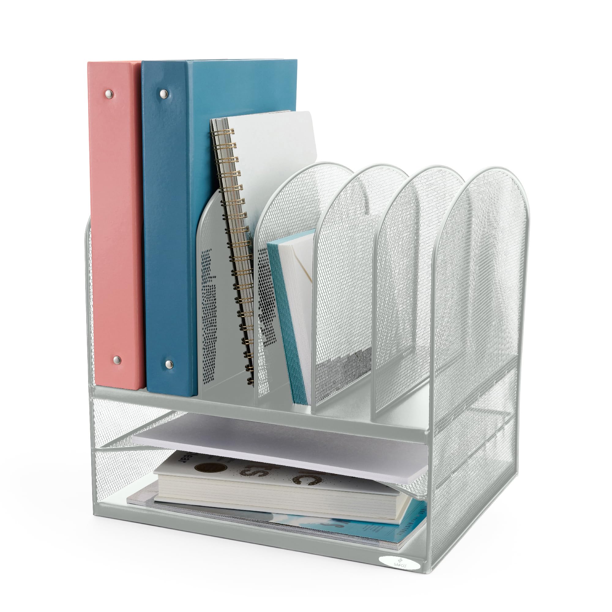Safco Onyx Bureau range-courrier blanc en maille d'acier pour libérer de l'espace