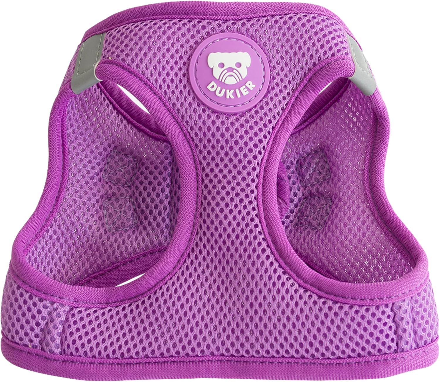 DUKIER - Dog Body Harness, Anti-Pull Body Vest, Adjustable and Heavy Duty for Pets, Breathable Mesh, Pet Accessory with Velcro and Double Closure, Purple, XS 2