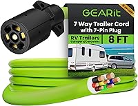 Vista 12 de GEARit - Cable de enchufe en línea para remolque de 7 vías (16 pies) con caja de conexiones de 7 salidas - Arnés de cableado resistente a