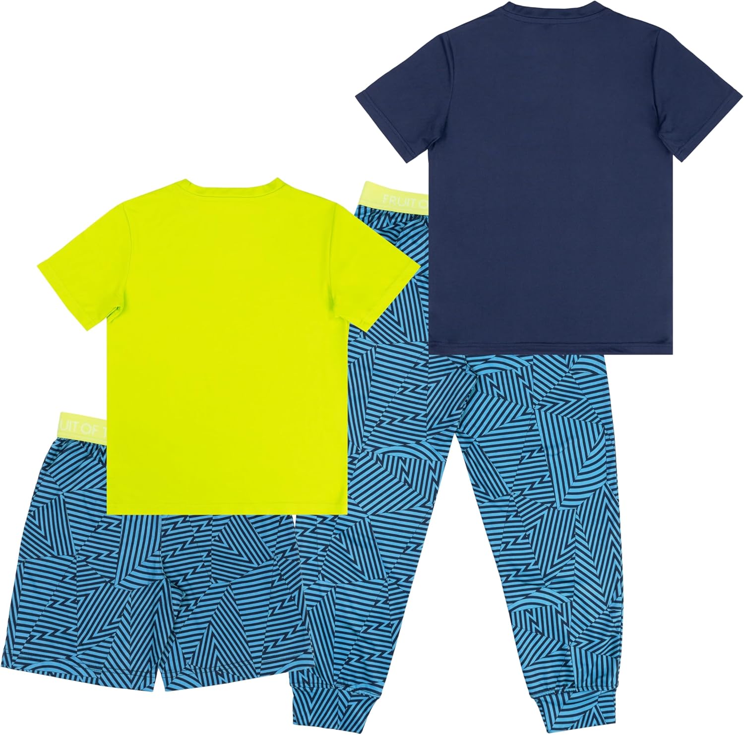 Fruit of the Loom boys Getaway Loose Fit 4-piece Pajama Set - Image 2
