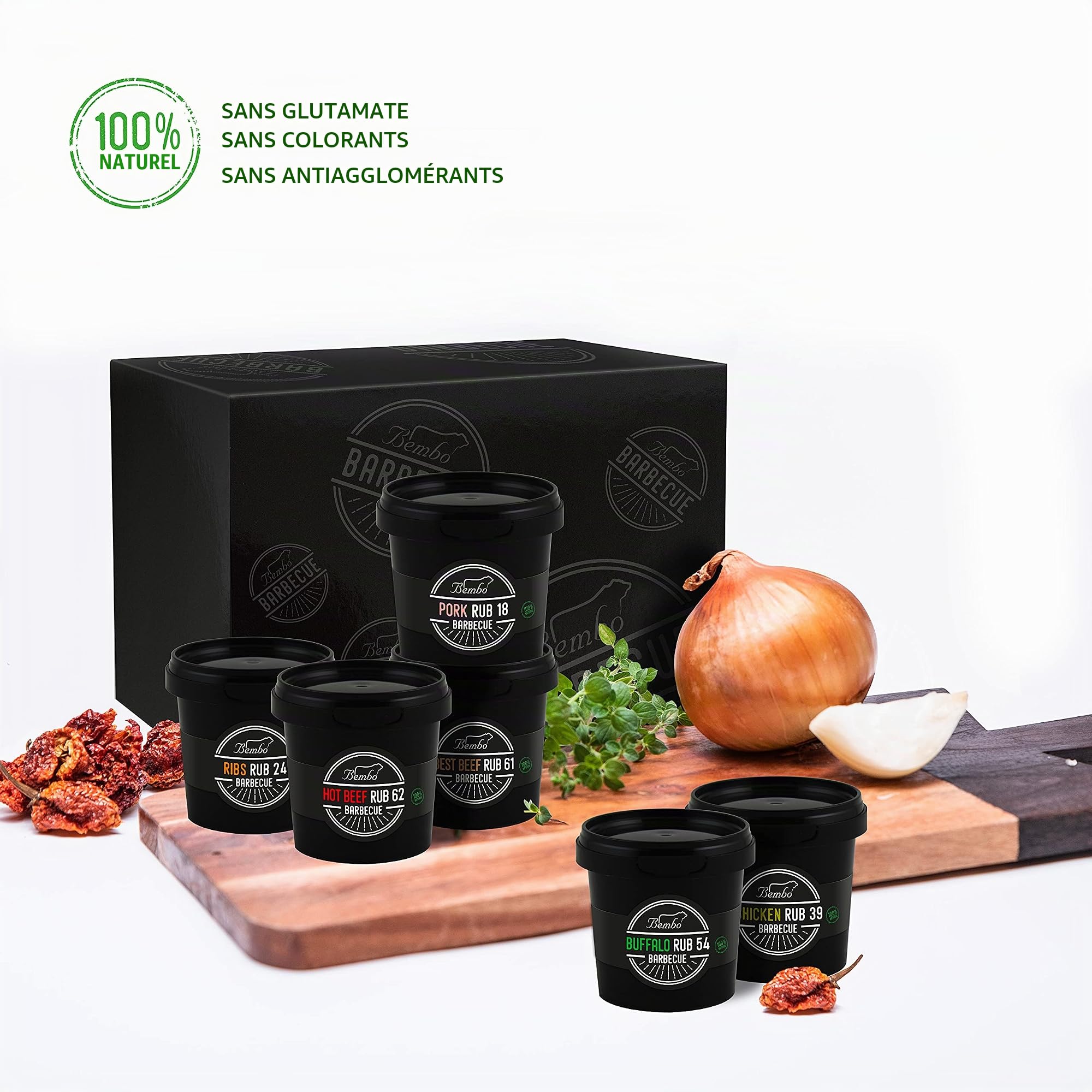 BEMBO BBQ RUB - Grande Sélection - Mélanges d'épices pour Barbecue - Bembo Barbecue Spices & Rub