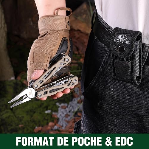 Mossy Oak Pince Multifonction en Acier Inoxydable 22 en 1 - 6