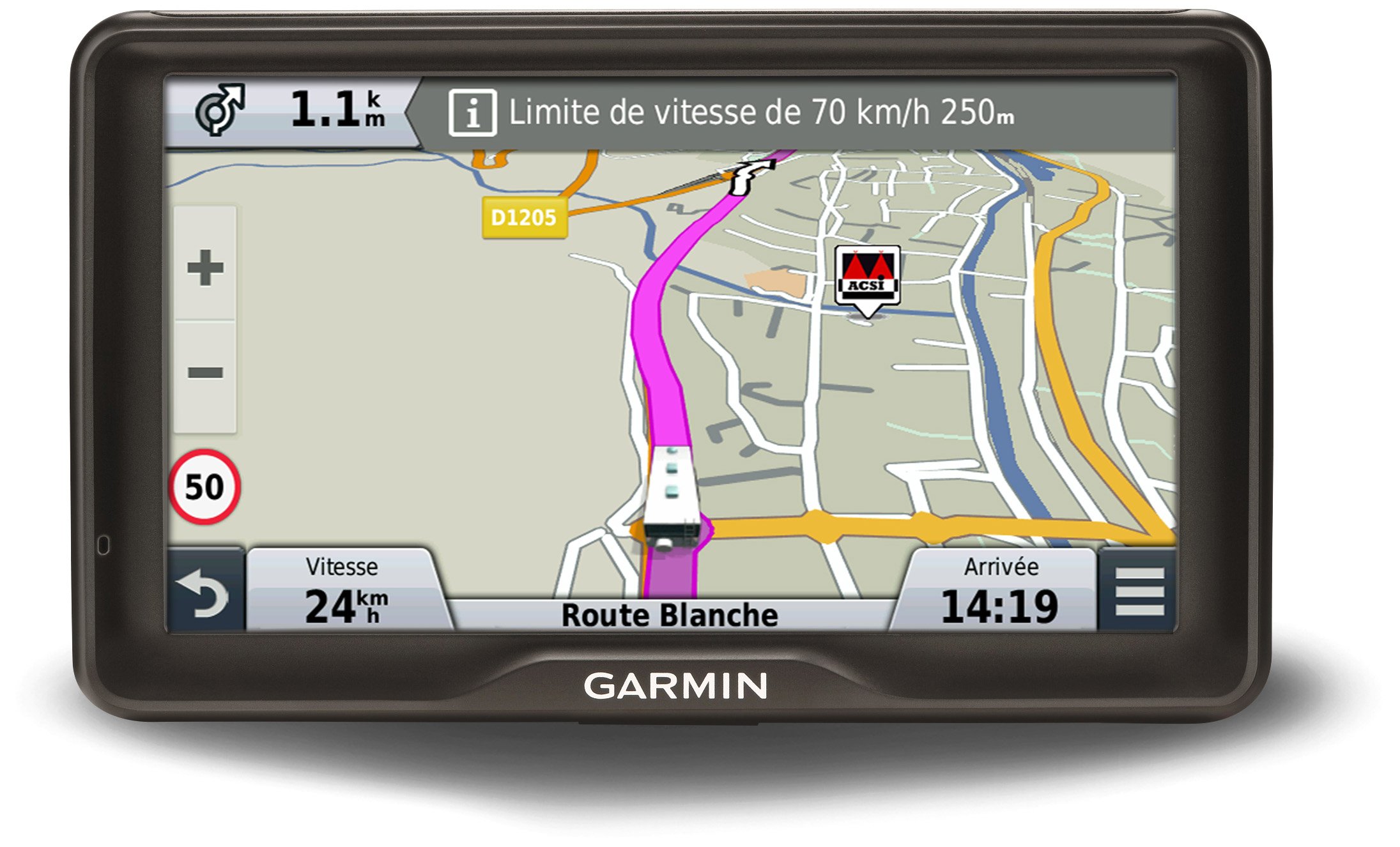 Garmin Camper 760LMT-D Navigatore Europa 7" con Aggiornamento Mappe a Vita, Database e Software Camper, Infotraffico Digitale, Nero