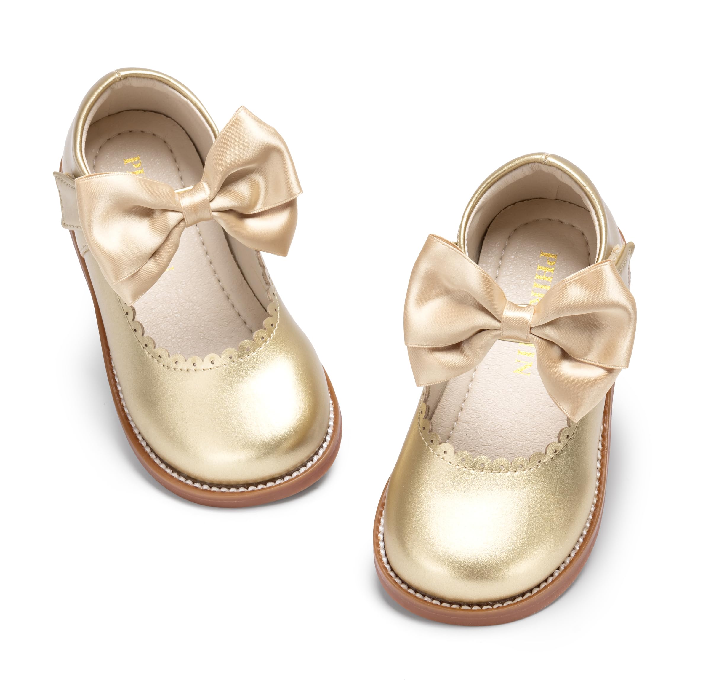 PHIRAMIN Toddler Girl Mary Jane Dress Oxford Shoes-Little Girl School Uniform Shoes for Wedding Party
