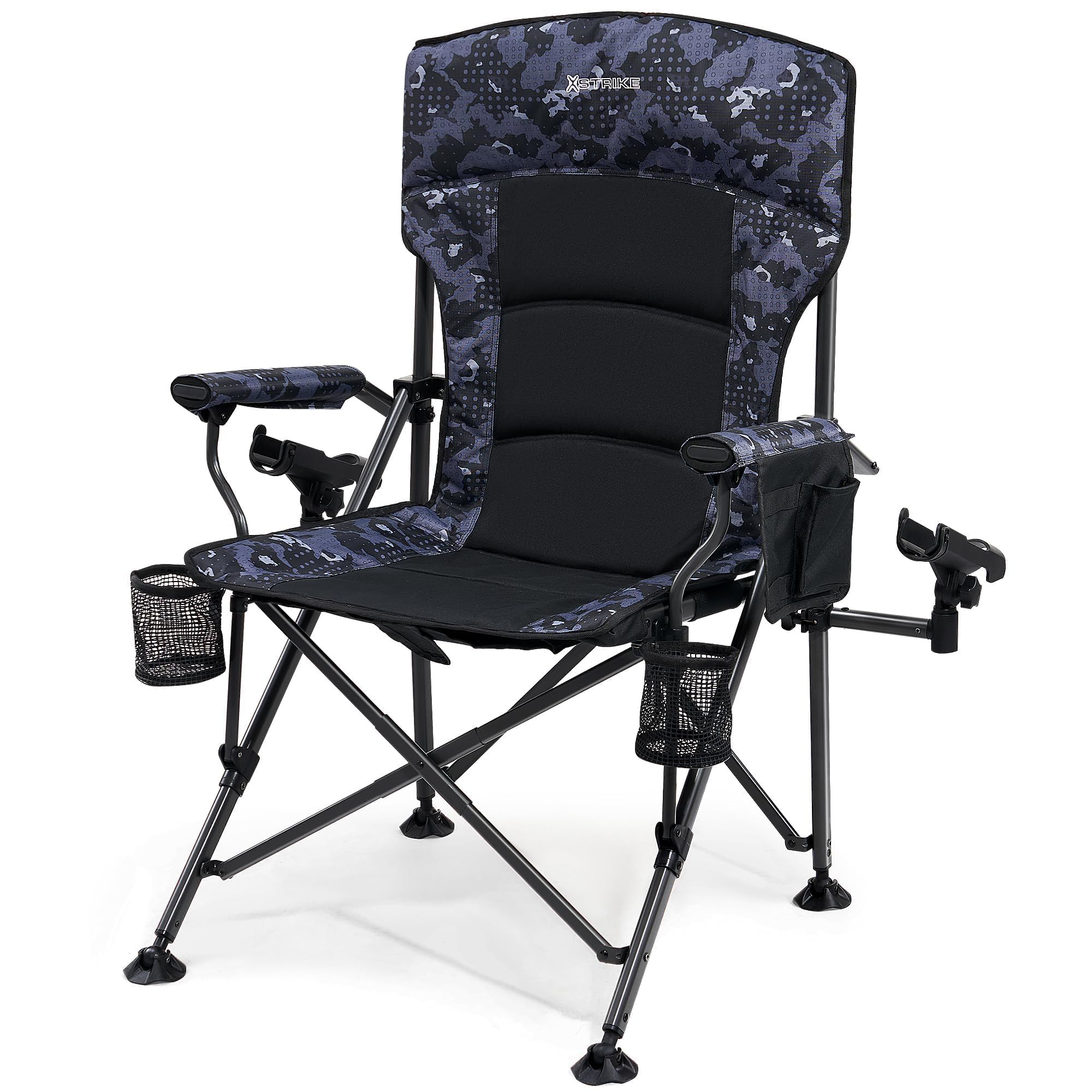 Amazon.com: X Strike Oversized Folding Fishing Chair with Rod