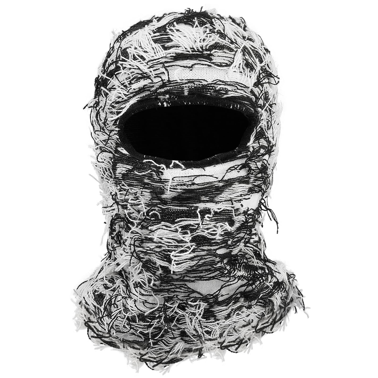 Croogo Distressed Balaclava Ski Mask Balaclava Windproof Shiesty Yeat Mask Full Beanie Face Mask Cold Weather Neck Warmer