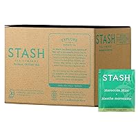 Vista 1 de Stash Té verde y menta marroquí, caja de 100 bolsas de té, el embalaje puede variar