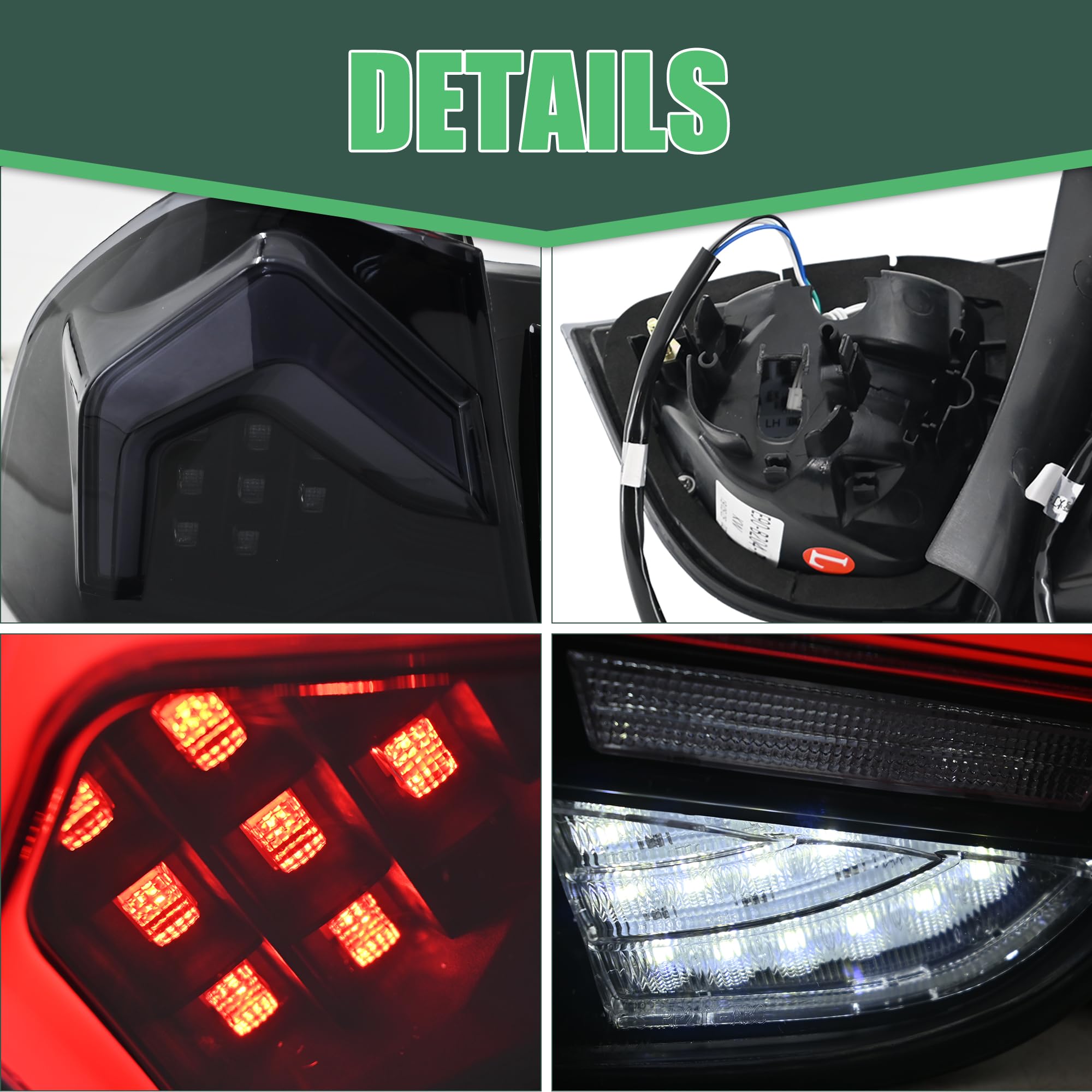 Tail Lights for 3-Series M3 E90 2009-2012 Amber Sequential Turn Signal Tint image 3
