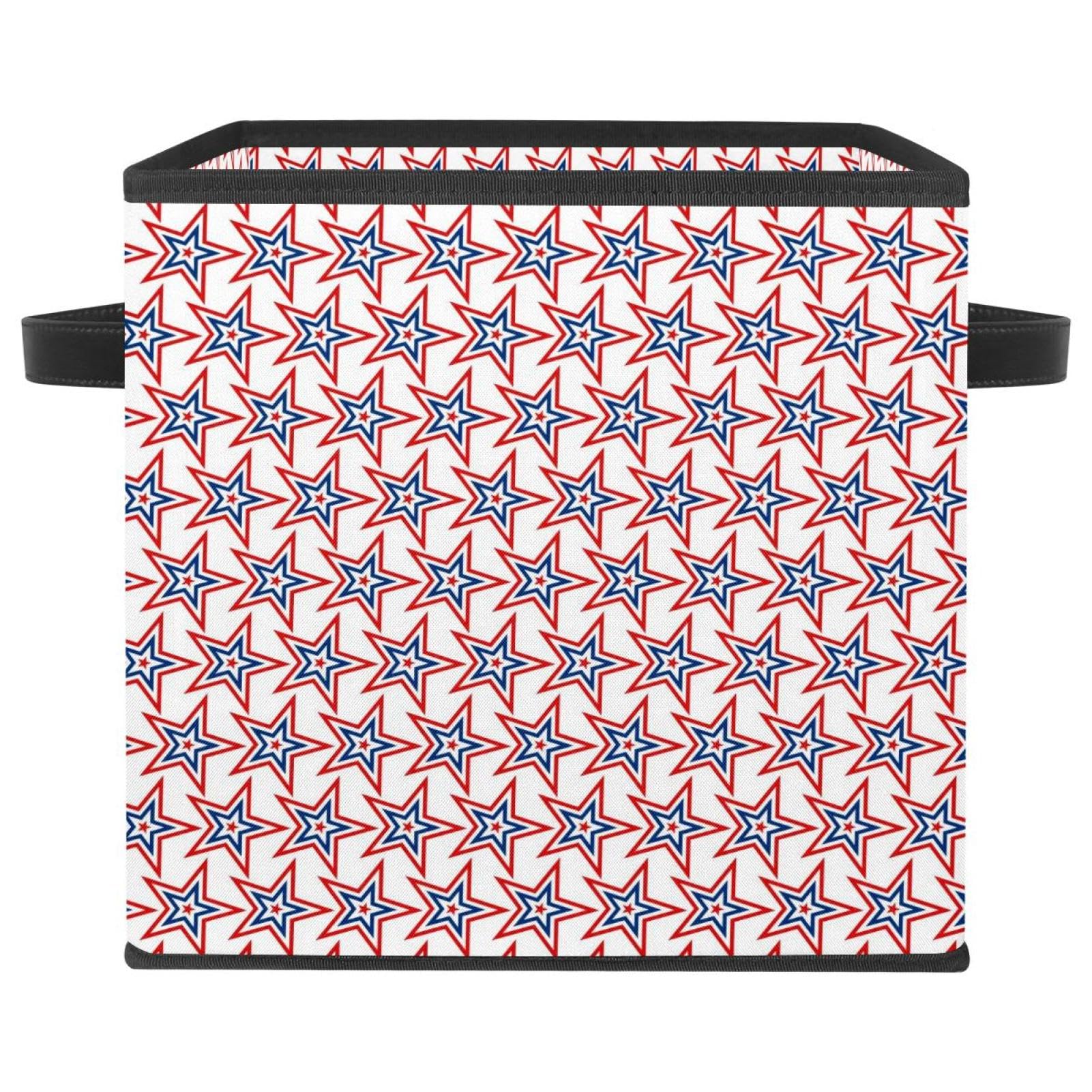 Cube de rangement pliable en tissu avec poignées renforcées pour jouets et livres