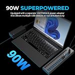 Sabrent Hub de Données USB 3.0 16 Ports et Chargeur avec Interrupteurs Individuels [90 Watts] (HB-PU16)