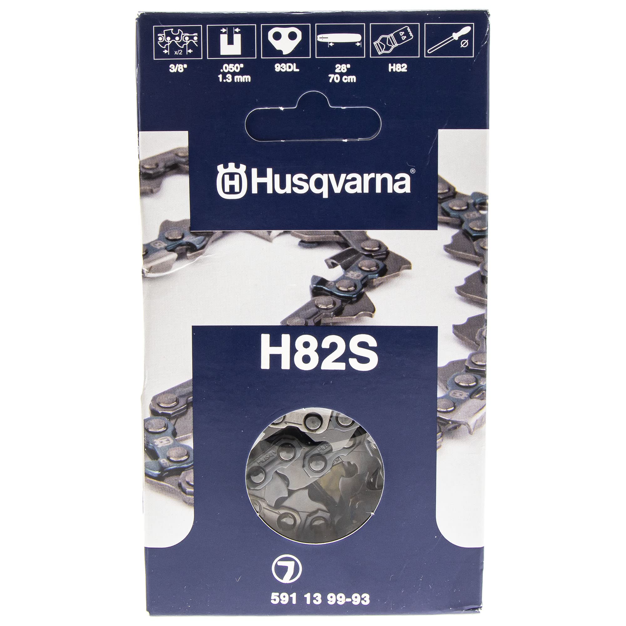 Catena Originale Husqvarna H38 3/8" 1,1mm 30cm (12") 45TG - Per Motoseghe, Codice 581807945
