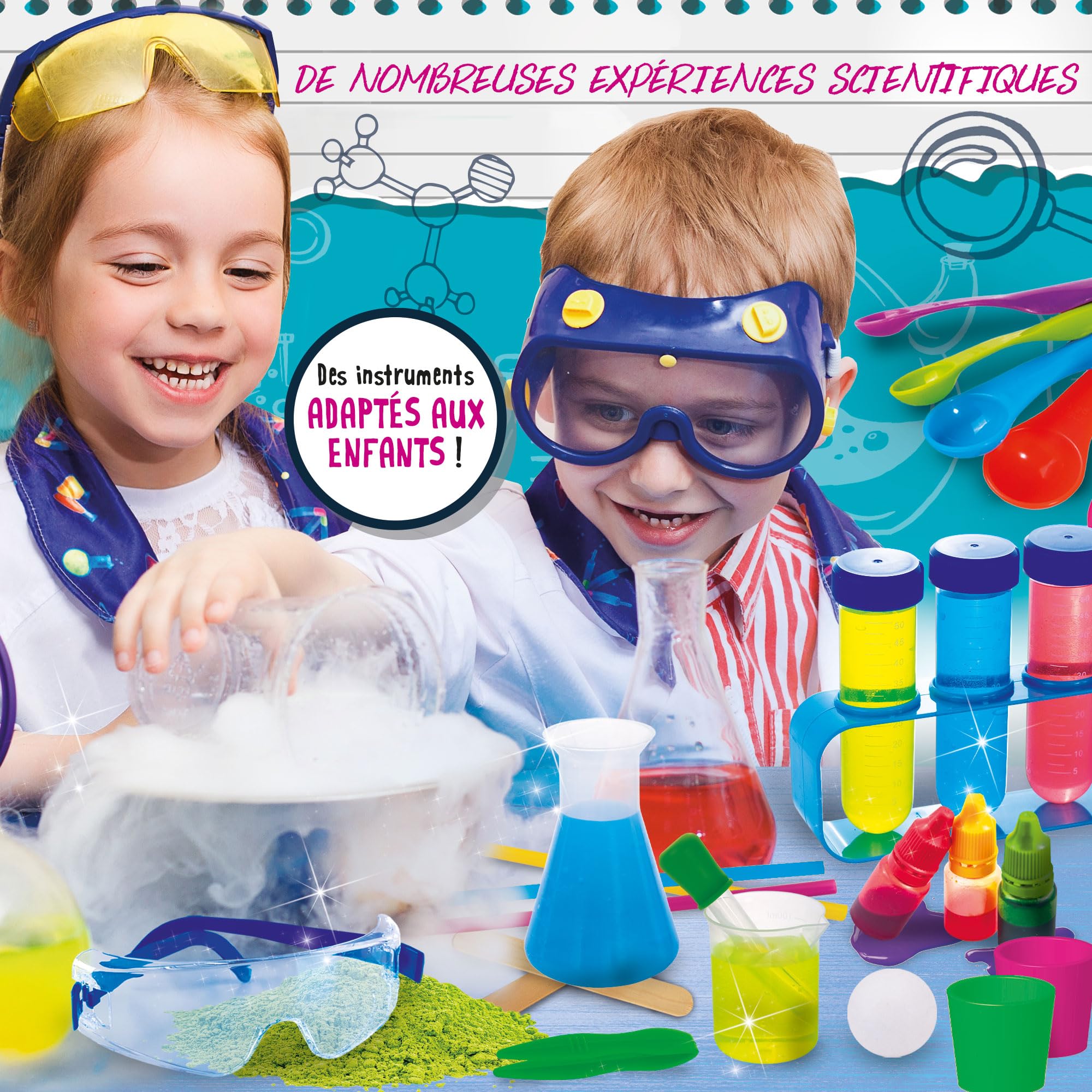 Lisciani - I'M A GENIUS SCIENCE - I'm A Little Scientist - Zestaw naukowy i edukacyjny - Eksperymenty - Bluzka laboratoryjna - Dla dzieci od 5 lat