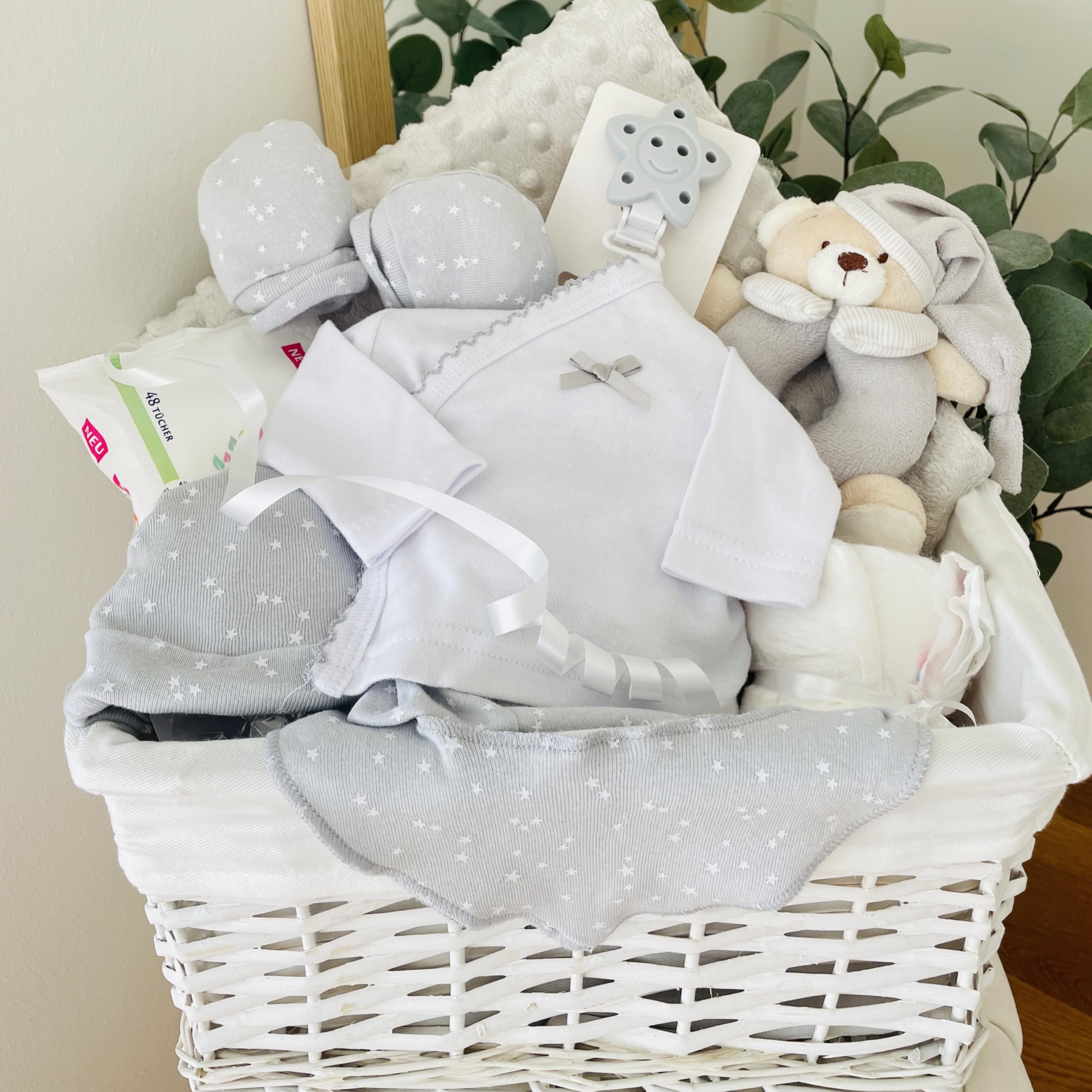 Geschenkset zur Geburt 9 Stücke,Baby Box,Babygeschenk Set Babyparty Junge Mädchen Neutral,Baby Gift Set, Neugeborenes Geschenk mit Erstausstattung, Babybox, Baby Geschnkbox, Baby Geschenkset