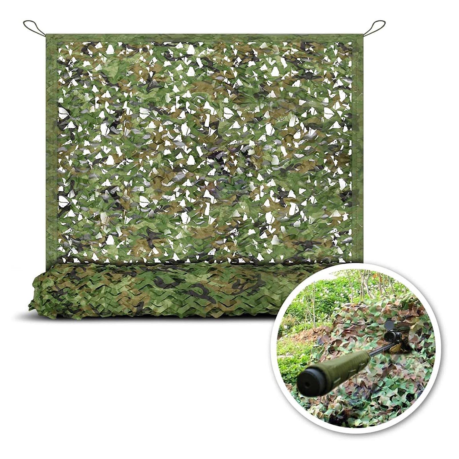 Woodland - Rete per recinzione per esterni, copertura in rete verde per tiro in giardino e caccia, resistente ai raggi UV, ideale per la privacy e la sicurezza del cortile