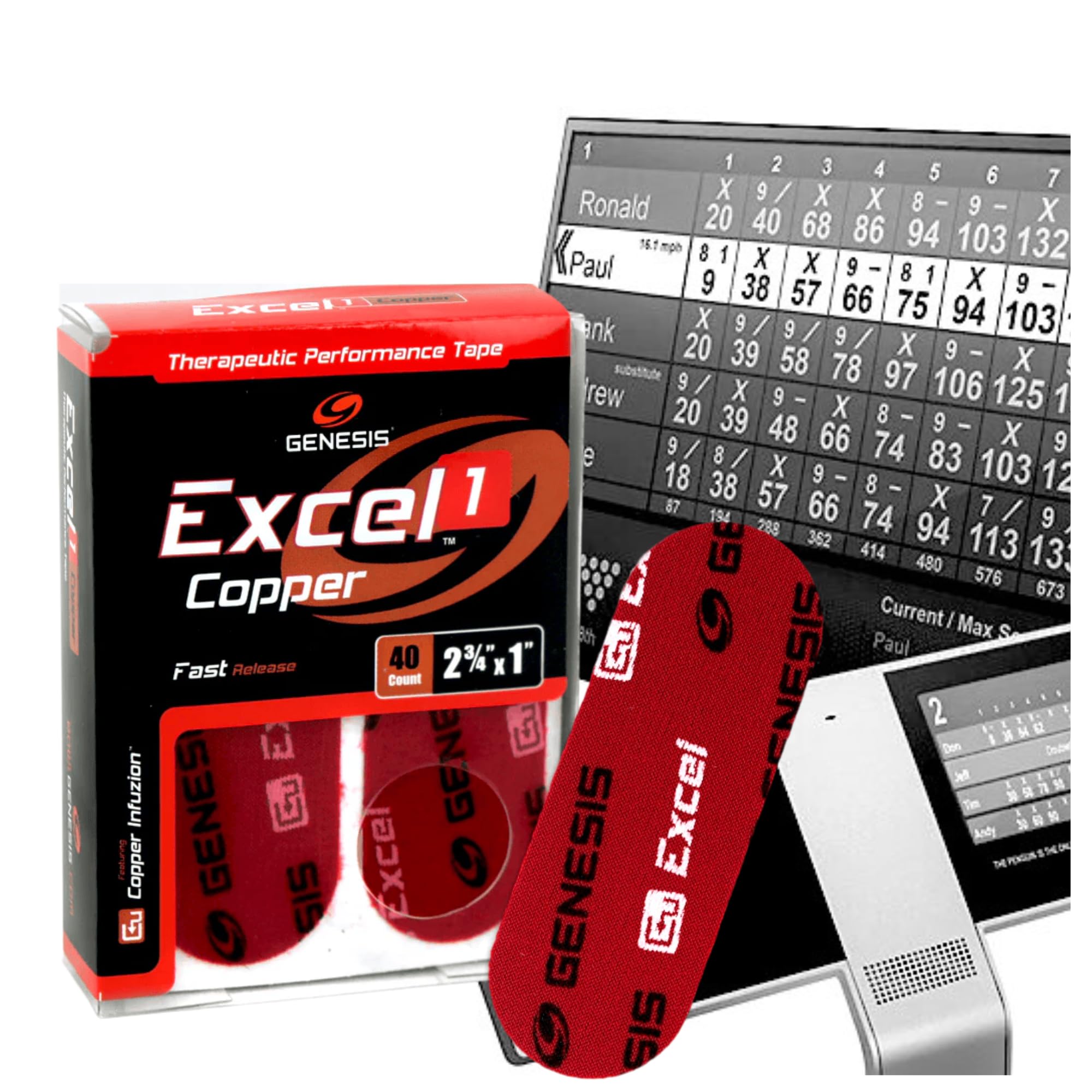 Genérico U-Turn Sport * Excel Copper, Nastro di regolazione; Protezione e rilascio; per Bowling; Accessori Bowling; Manutenzione.