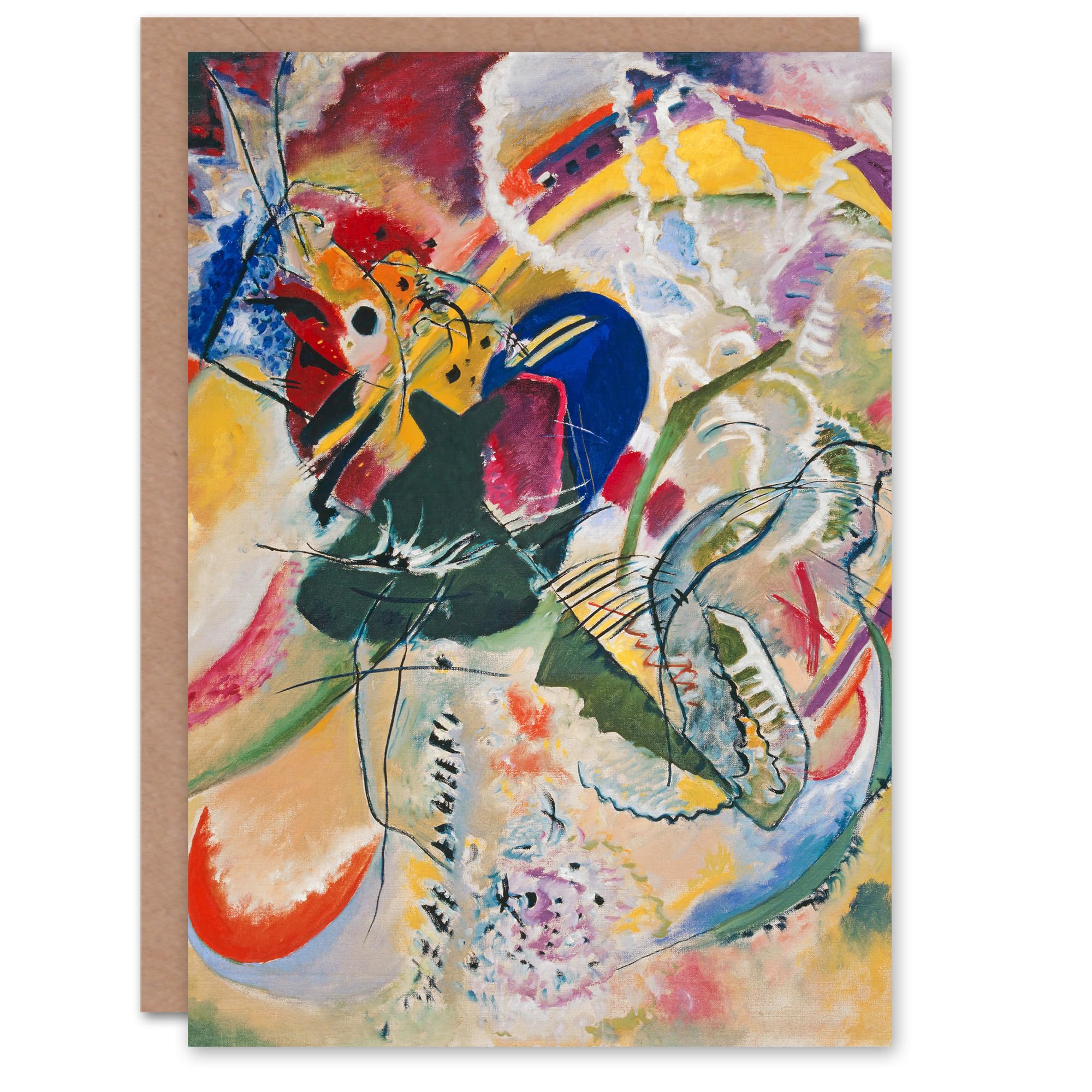 Artery8 Wassily Kandinsky Art Card Improvisation 35 Colourful Abstract