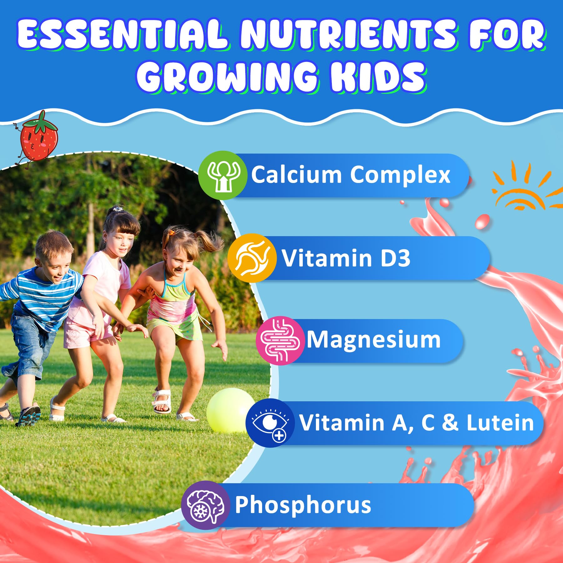 Kids Calcium Gummies + D3 & Magnesium for 4+ — Amazon image 4