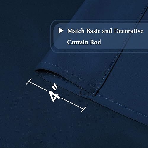 Miniatura 8 de Cortina de Cortina de Cortinas H.VERSAILTEX con Aislamiento Térmico Ajustable (Bolsillo de Barra)-42" de Ancho por 63" de Largo.