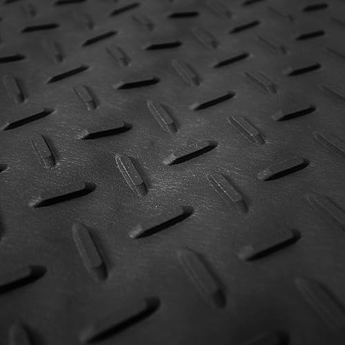 Miniatura 3 de TLH Tapete de carga de vinilo negro recortable de alta calidad, juego completo de ajuste universal de gran resistencia, tapetes recortables para