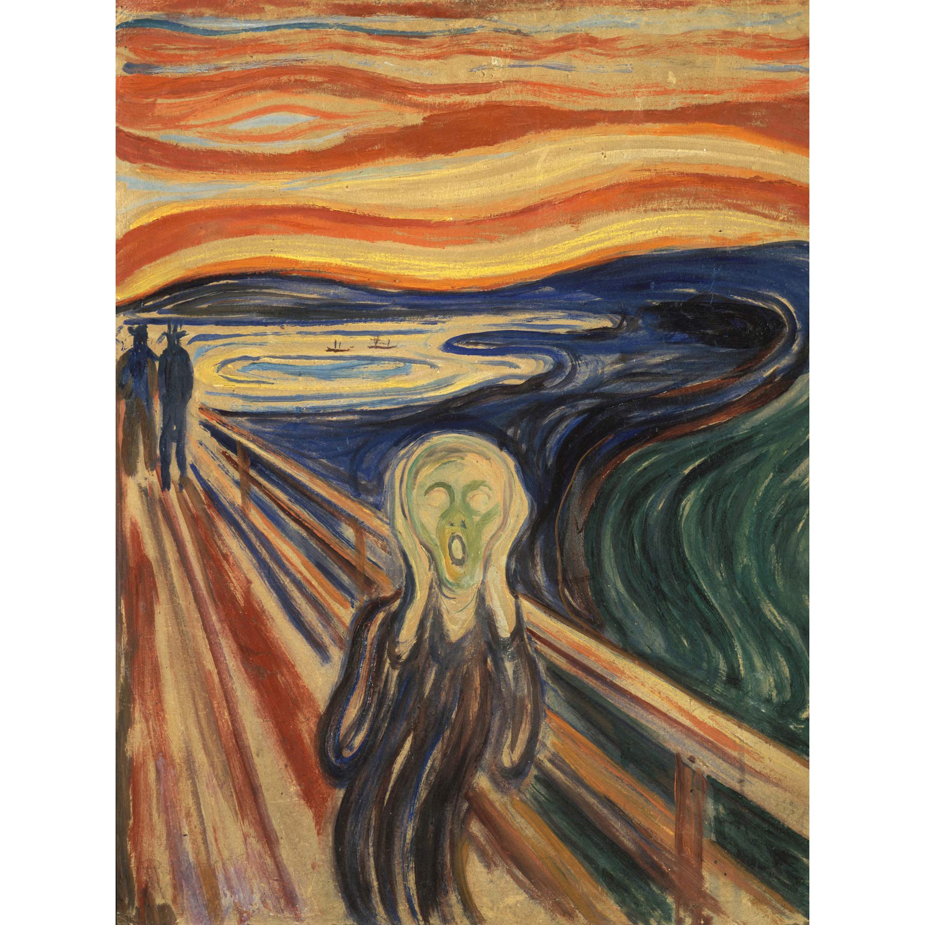 Wee Blue Coo Edvard Munch Scream Large Wall Art Poster Print Thick Paper 18X24 Inch
