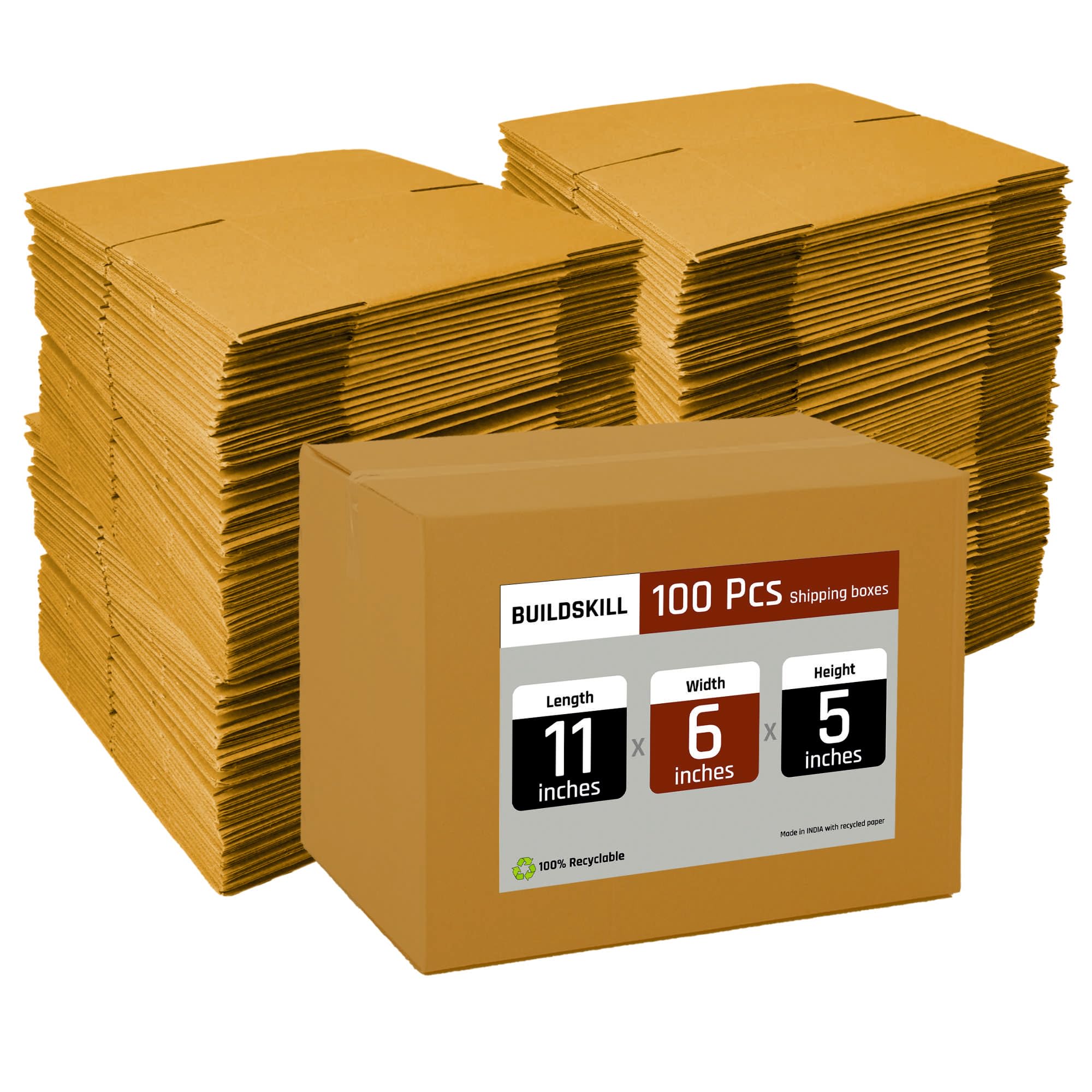 BUILDSKILL Pack of 100 | 3 Ply | 11 