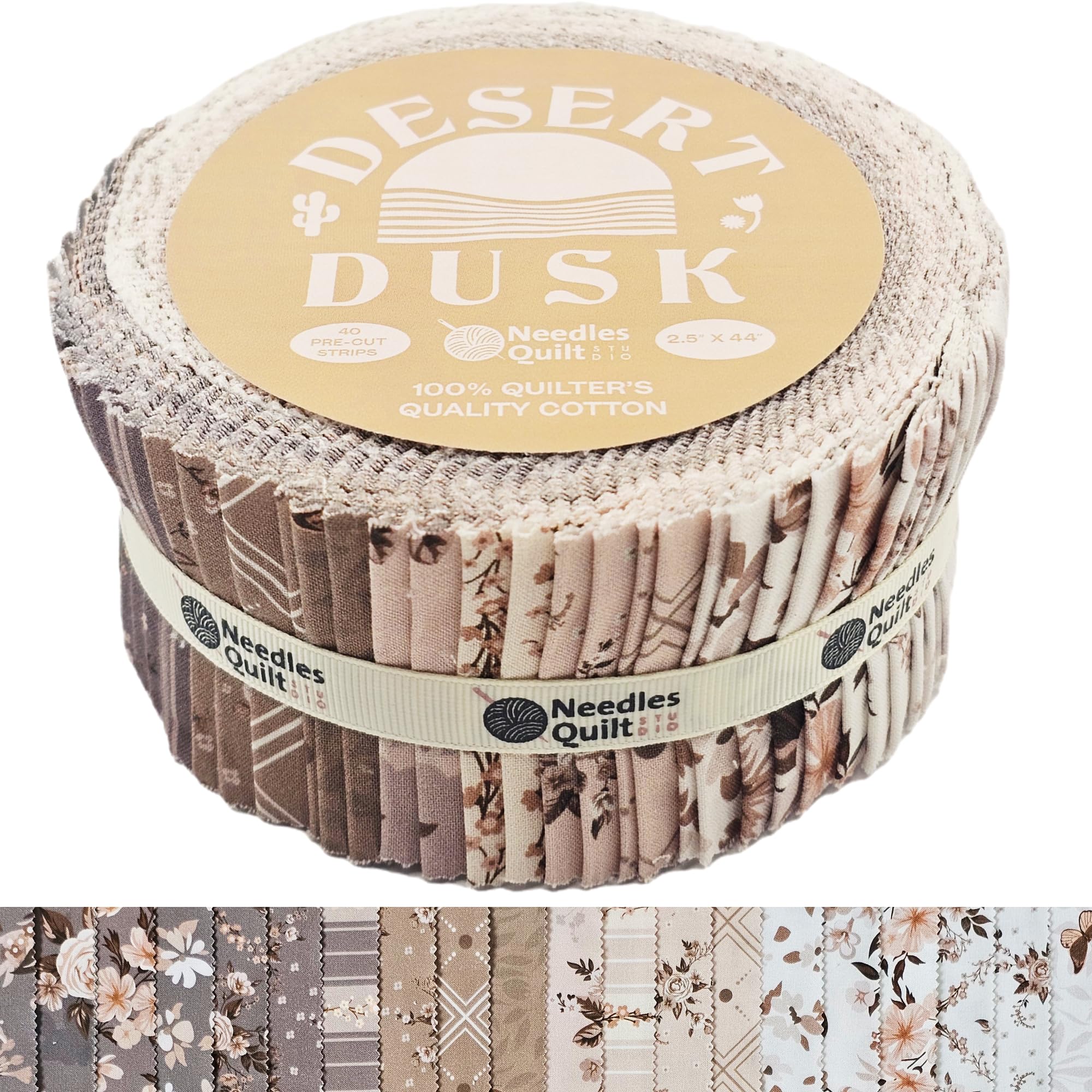 Jelly Roll Fabrics for Quilting Clearance 40 Strip 2.5" x 44" | Cotton Strips Bundles – Perfect Quilting Fabric for Sewing, Precut Quilt Projects, and