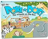 Melissa & Doug Children's Book - Poke-A-Dot: The Wheels on the Bus Wild Safari (Board Book with Buttons to Pop)