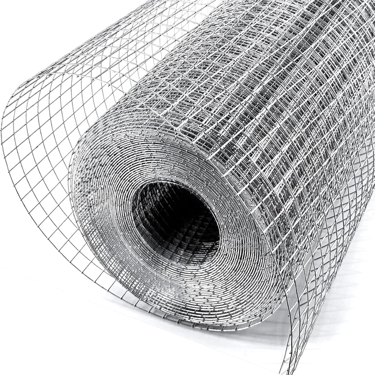 JKGHK 1/2'' Stainless Steel Hardware Cloth, Garden Welded Wire Mesh, Heavy-Duty Chicken Wire Fencing, Chicken Wire Fencing Roll, Poultry Netting Cage Fence(1mx1m(39inx3.2ft))