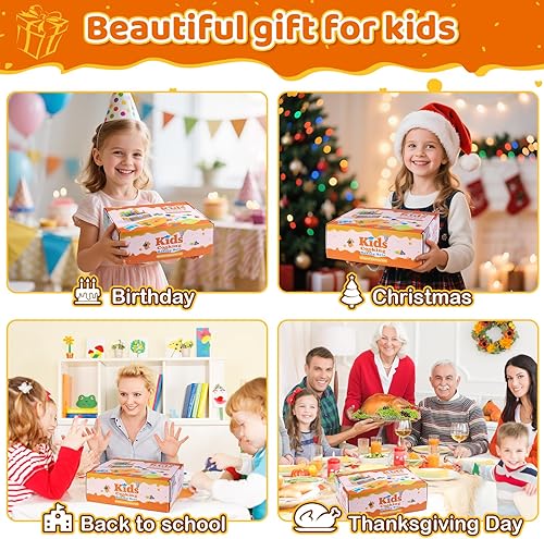 Miniatura 6 de Juego de 52 piezas de cocina para niños, juguetes de cocina Montessori para cocinar realmente, juego de cuchillos para niños pequeños con sombrero