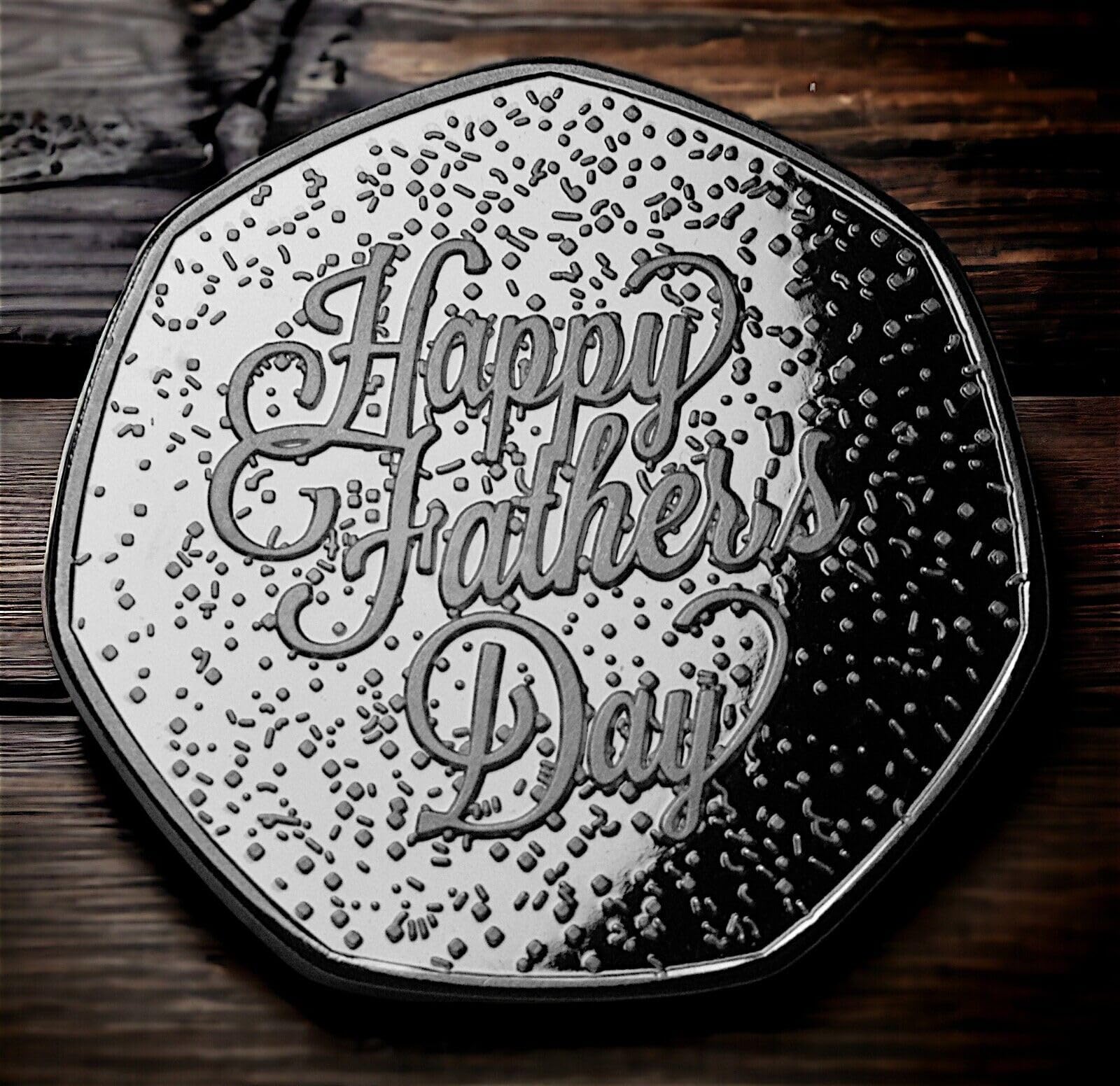 The Commemorative Coin Company HAPPY FATHER'S DAY .999 Silver Commemorative. 'Coin a Phrase'. Gift/Present. From Son/Daughter Dad/Father/Fathers Day/Best Dad