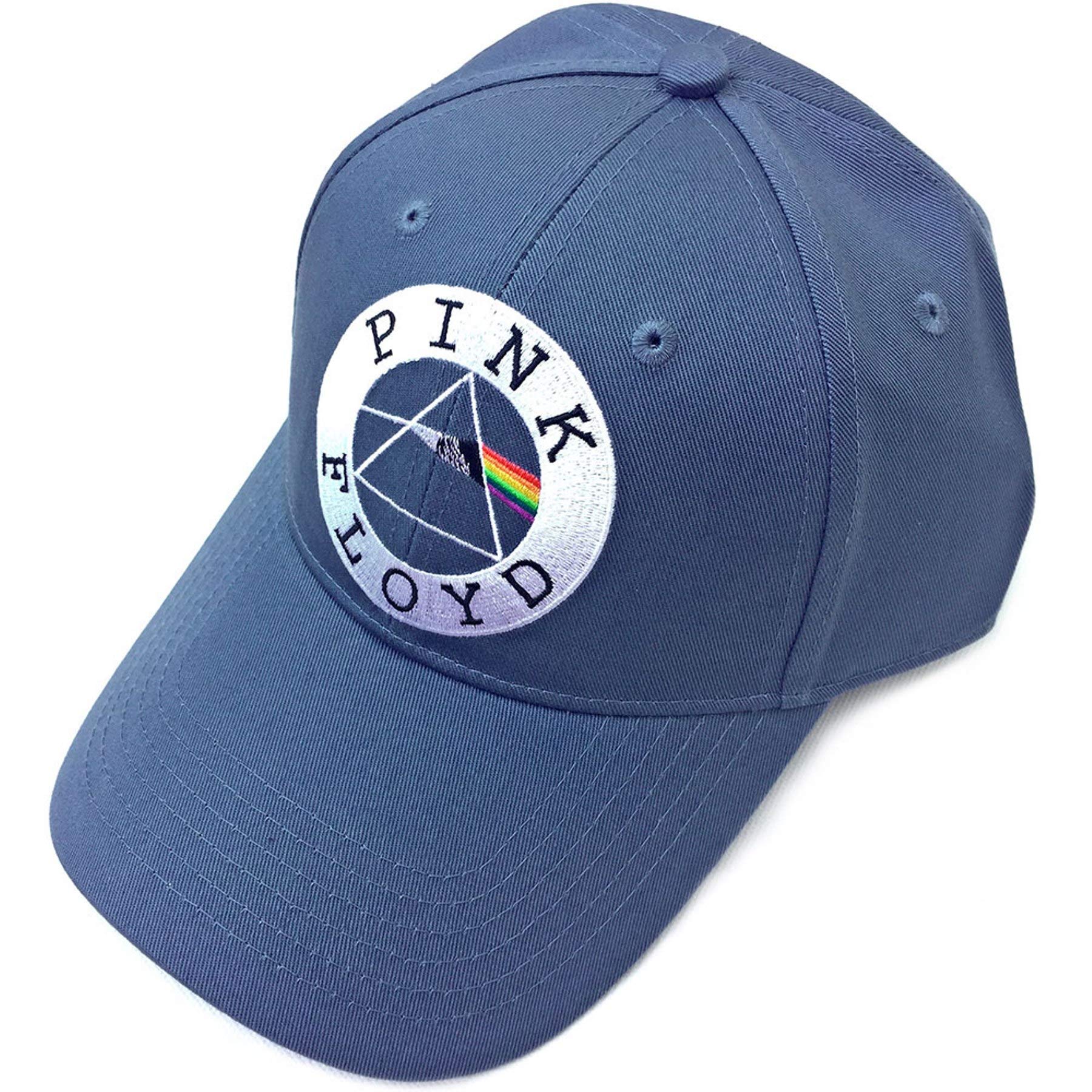 Band Monkey Unisex Multicoloured Pink Floyd Baseball Cap: Circle Logo Denim