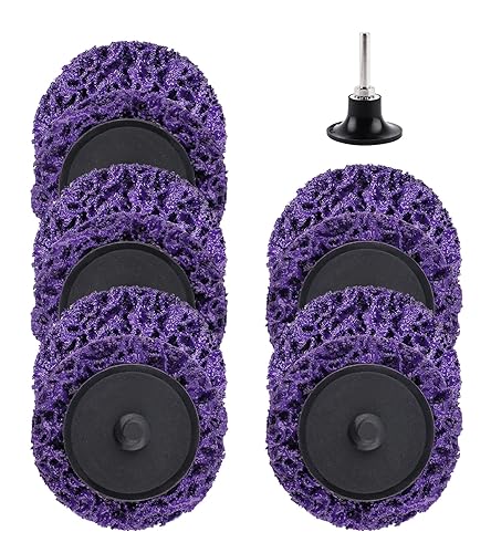 Paquete de 11 discos de cambio rápido de 2 pulgadas para tiras de taladro, limpia, rueda de eliminación de óxido