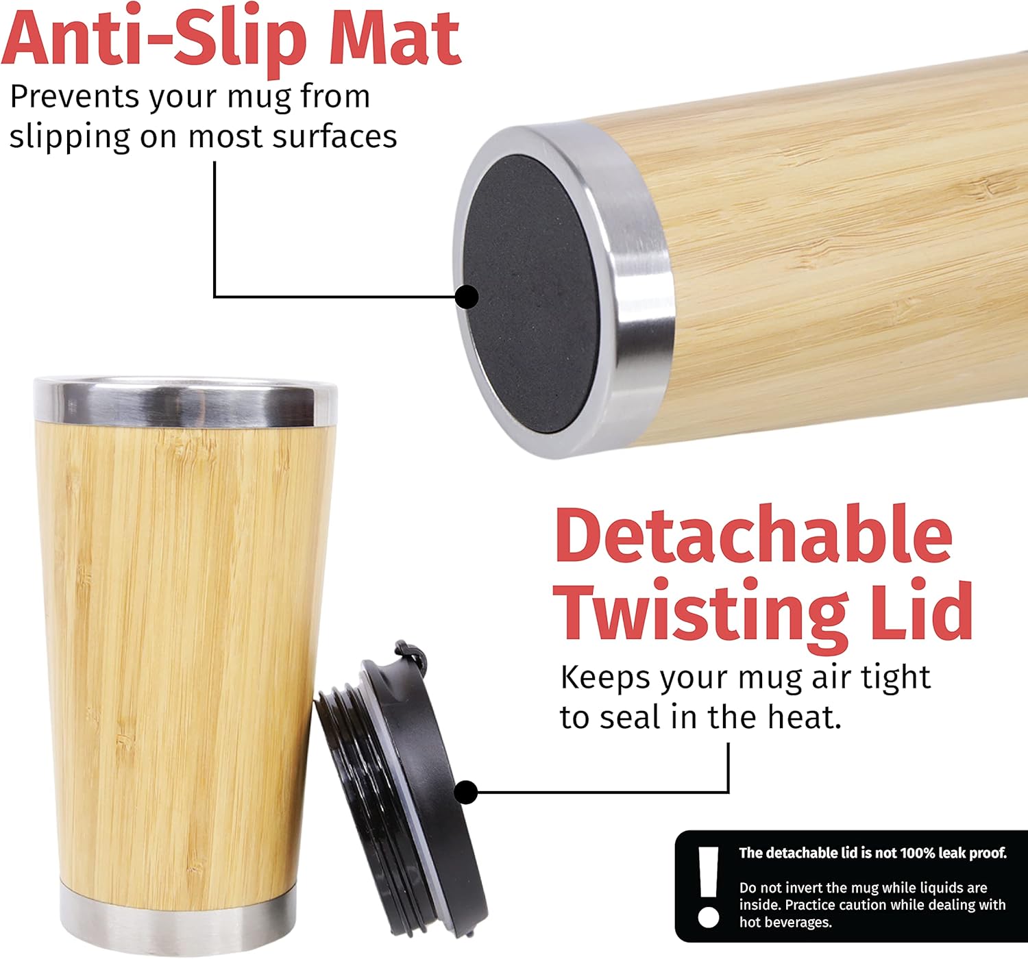 Best Boyfriend Ever - Stainless Steel Bamboo Tumbler with Lid, Coffee Tumbler for Him, Boyfriend Tumbler, Gift for Boyfriend, Appreciation Gift - Image 3