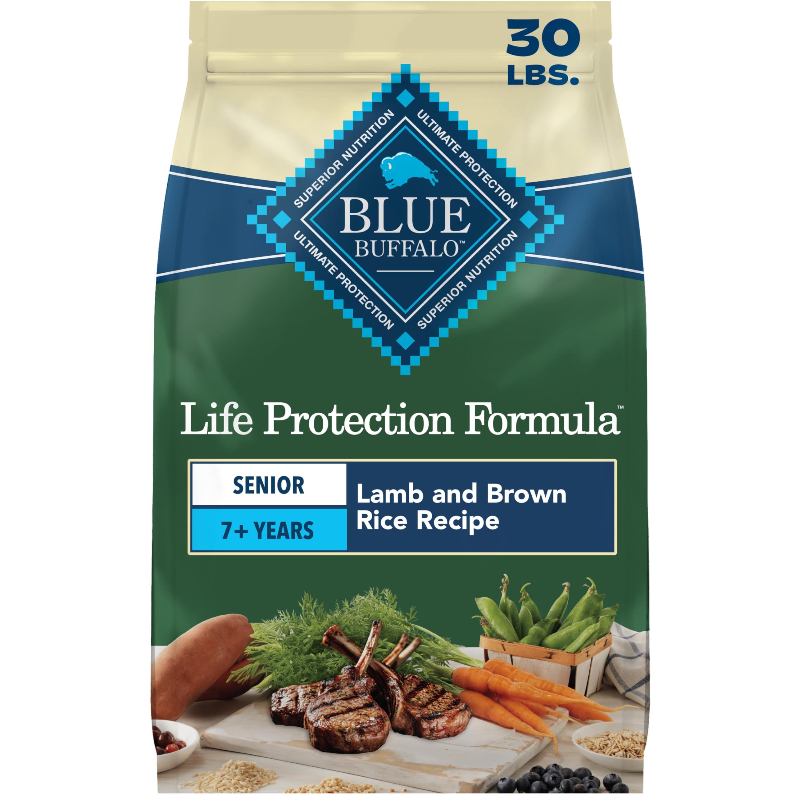Amazon.com: Blue Buffalo Life Protection Formula Lamb Senior 7+