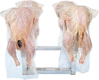 Rite Farm Products 12 Inch Chicken Drying Rack 4 Stations, Poultry Shrink Bag Processing Stand
