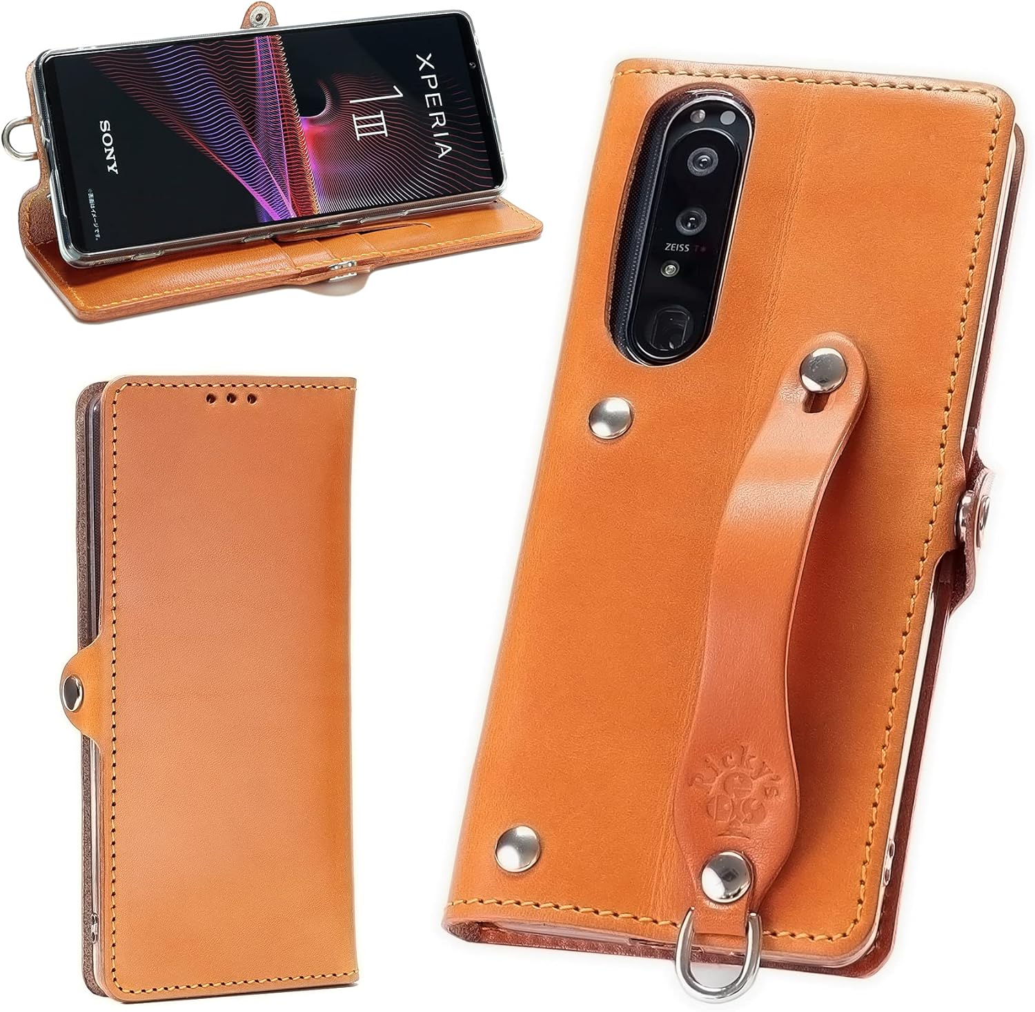 Efgs Xperia 1 手帳型 ケース ノーマル キャメル Msカードケース Xperia1 Tpu 手帳 レザー エクスペリア カバー Sony ソニー Iii マーク3 Docomo So 51b Au Sog03 スタンド リング ループ ベルト シリコン 栃木レザー 革 本革 日本製