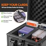 JoyHood Graded Card Storage Box, Top Loader Storage Box, PSA Slab Case for Trading Cards & Sports Cards - Holds up to 250+ Top Loaderss