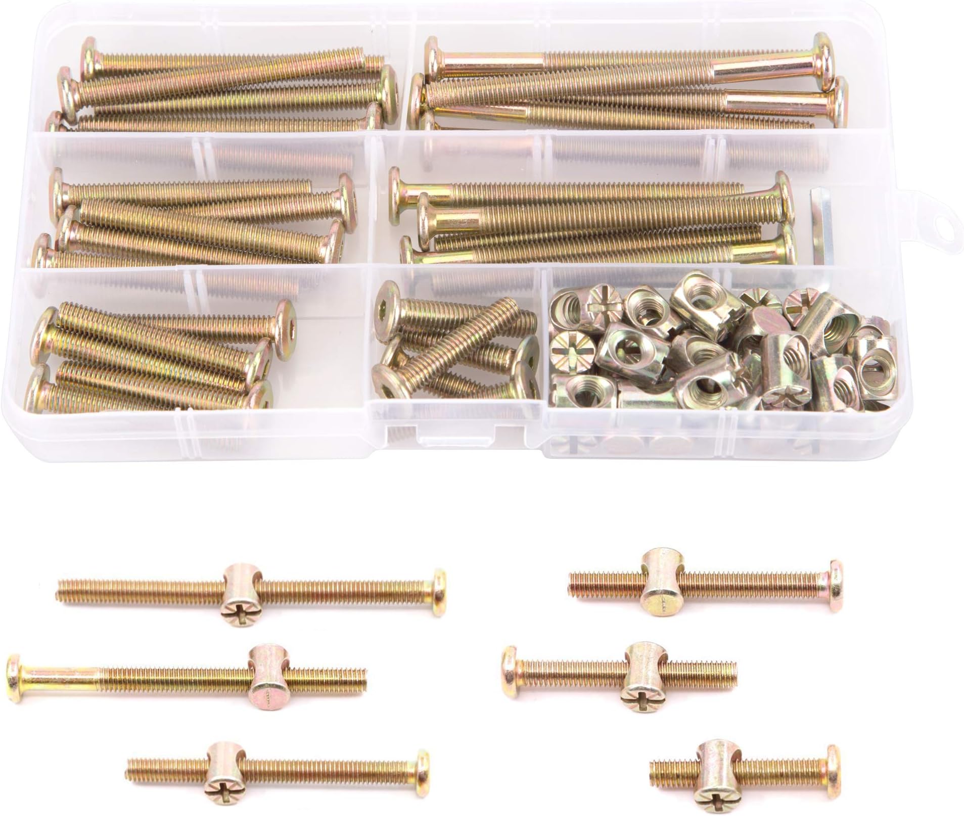 Furniture Bolts and Barrel Nuts, binifiMux M8 x 120mm Hex Drive Socket