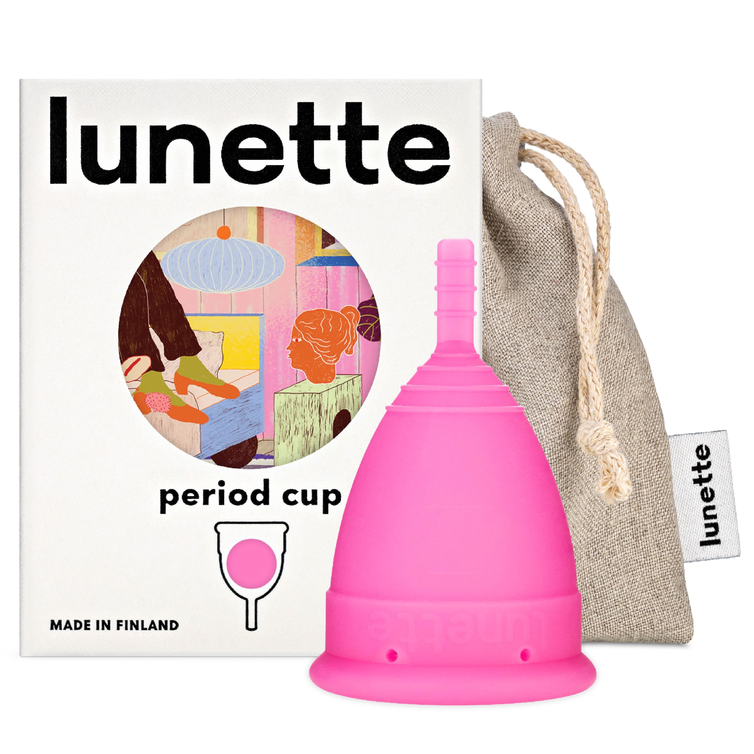 Lunette Menstrual Cup - Reusable Period Cup – Medical-Grade Silicone