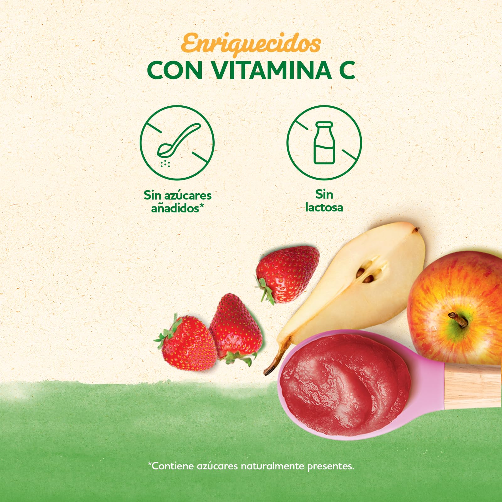 Blédina Tarritos de Manzana, Fresa y Pera para Bebé. Tarritos Blédina con Vitamina C y Sin Azúcares Añadidos. Alto contenido en fibra y Sin Lactosa. Desde los 6 Meses, Pack 6x200g