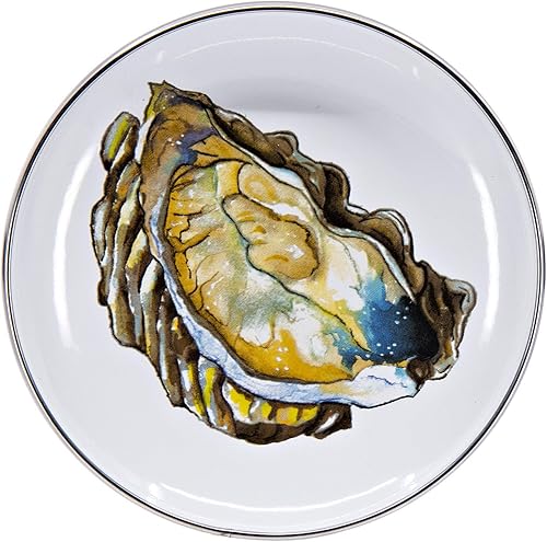 Miniatura 2 de Golden Rabbit Esmalte - Juego de platos de aperitivo de 4-6" (Oyster)