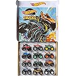 Hot Wheels Monster Trucks, Set of 12 1:64 Scale Die-Cast Toy Trucks for Kids and Collectors, Styles May Vary (Amazon Exclusive)